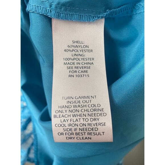 NANETTE LEPORE DRESS 16 BLUE - Picture 4 of 9